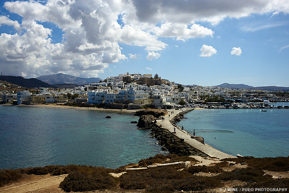 Naxos Town from Apollo Temple